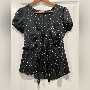 Polka dot blouse